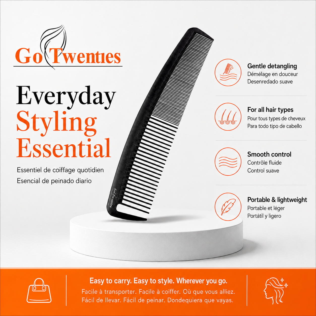 Go Twenties Hair Comb