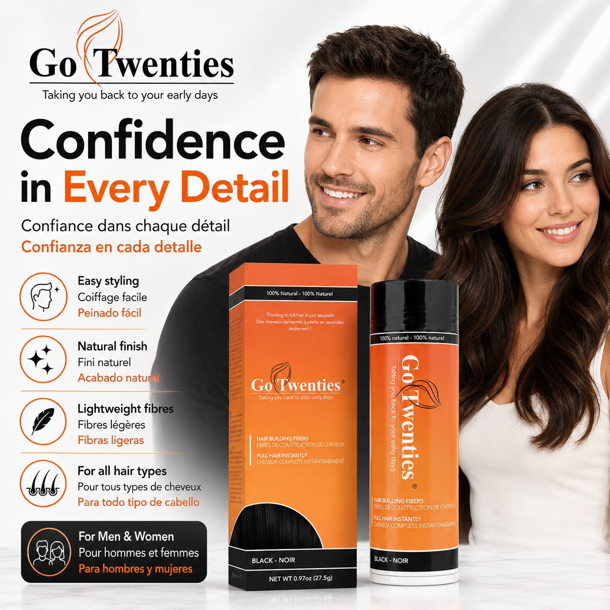 Go Twenties Hair Building Fibers