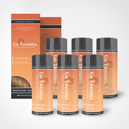 Go Twenties 6-Pack Hair Building Fibers
