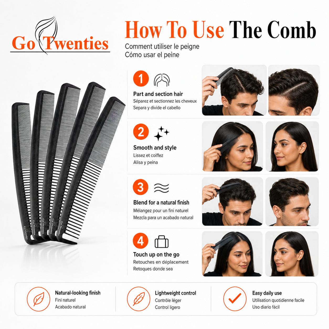 Go Twenties Hair Comb