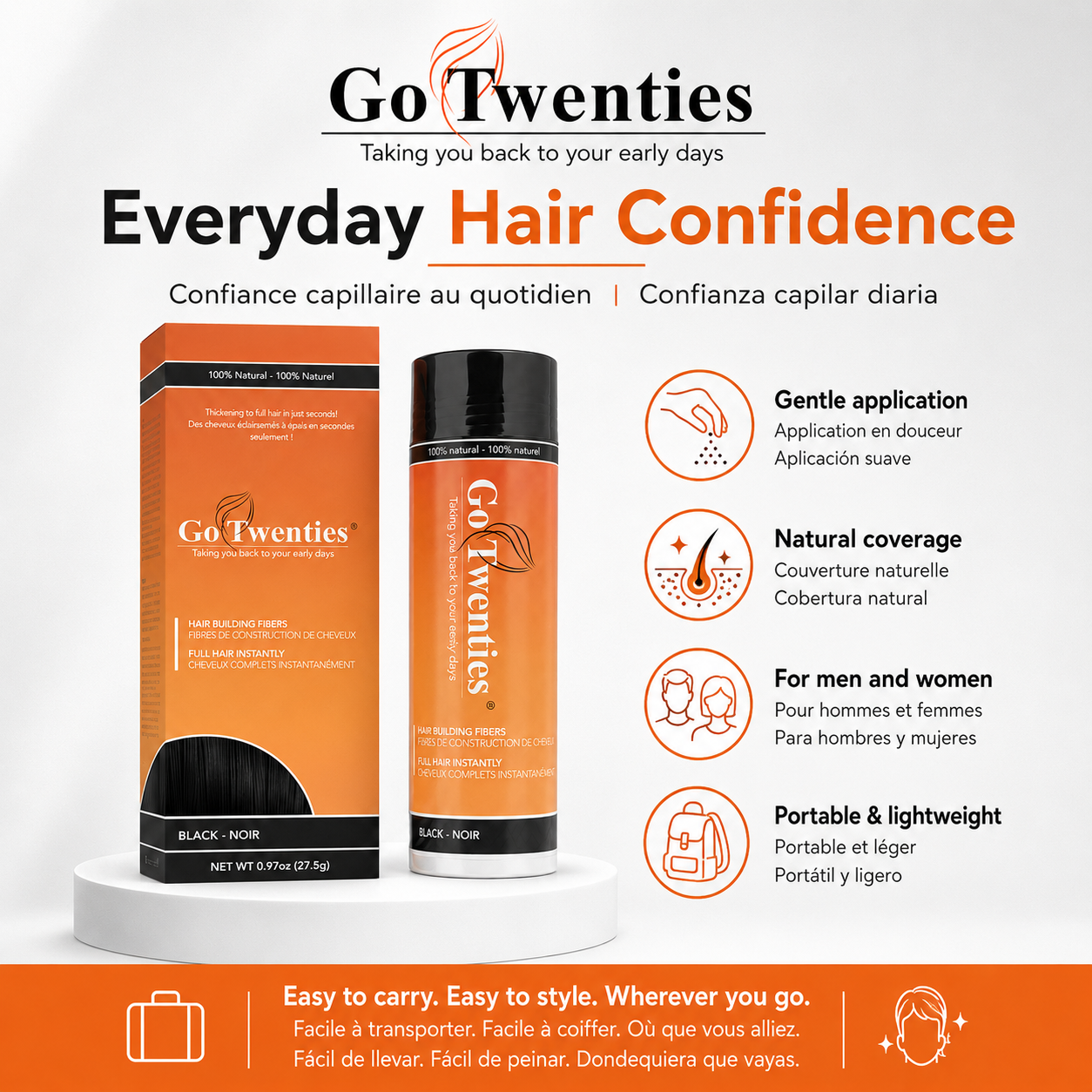 Go Twenties Hair Building Fibers